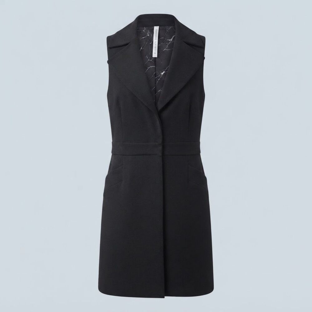 Lululemon Quick Change Long Sleeveless Convertible Blaser Vest Black Size 4 (S)